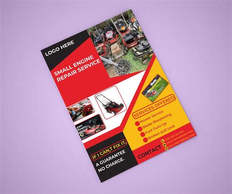 Image result for Small Engine Repair Flyer