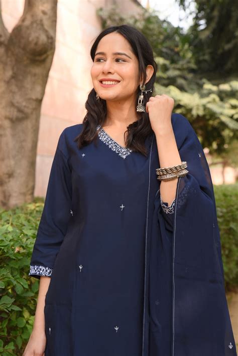 Zodiac Blue Kurta Set – House of Ayuda