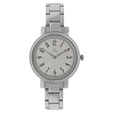 Buy Online Titan Bandhan Silver Dial Analog Stainless Steel Strap watch ...