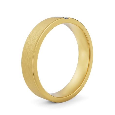 Buy Textured Baguette Lab Grown Diamond Band at Emori