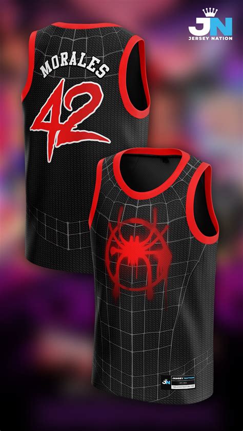Spider-Man Miles Morales Concept Jersey | Best basketball jersey design ...