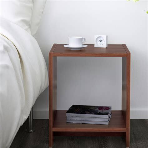 NODELAND Bedside table, medium brown - IKEA