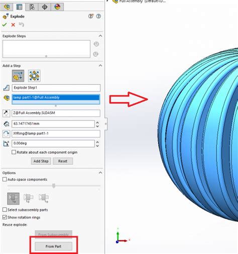 Explode Assembly SolidWorks 的图像结果