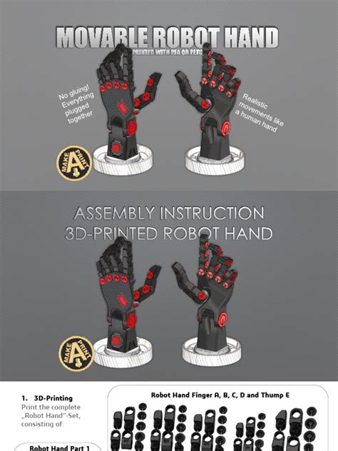 Assembly Instruction Robot Hand | PDF | Limbs (Anatomy) | Hand