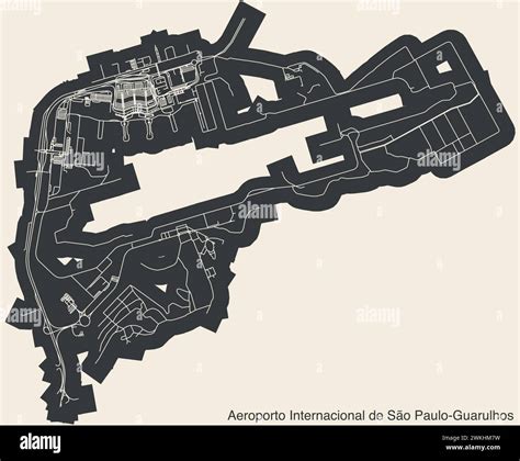 Terminals layout plan of the SÃO PAULO/GUARULHOS INTERNATIONAL AIRPORT ...