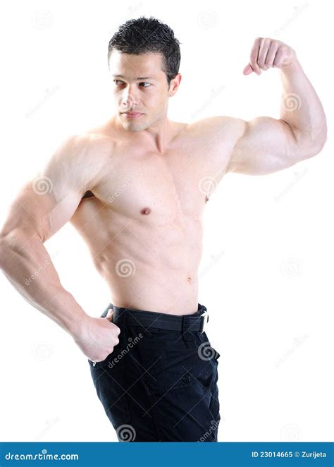The Perfect male body stock image. Image of pants, caucasian - 23014665