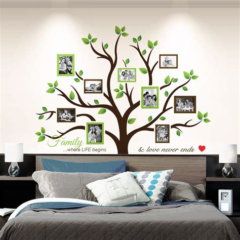 Buy Large Family Tree Wall Decal – Sweet Family Tree Photo Frames ...