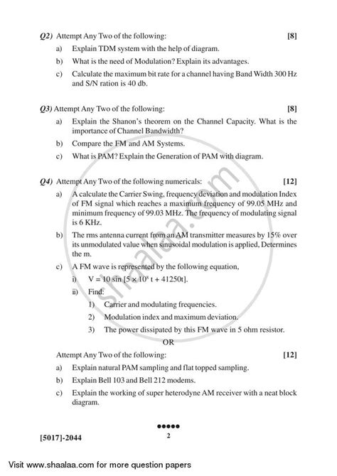 Principle and Applications of Analog and Digital Communications 2016 ...