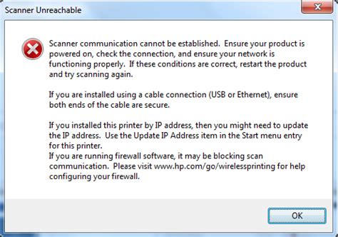 Image result for HP Scanner Error