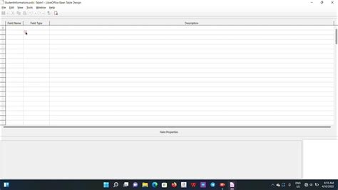 OpenOffice CreateTable Command 的图像结果