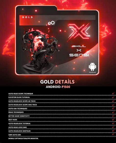 UPDATED GOLD SENSITIVITY (ANDROID) – XSKILL