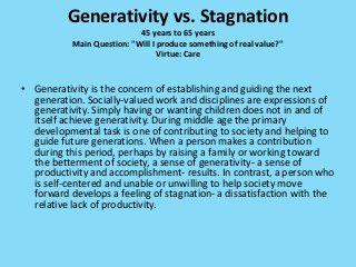 Image result for Examples Generativity Vs. Stagnation