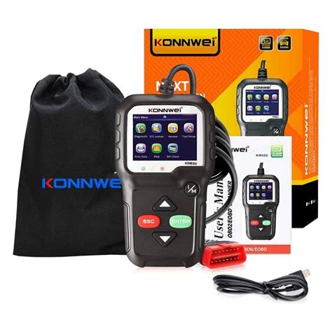 KONNWEI KW680 OBD2 Diagnostic Tool Car Code Reader Enhanced Check ...
