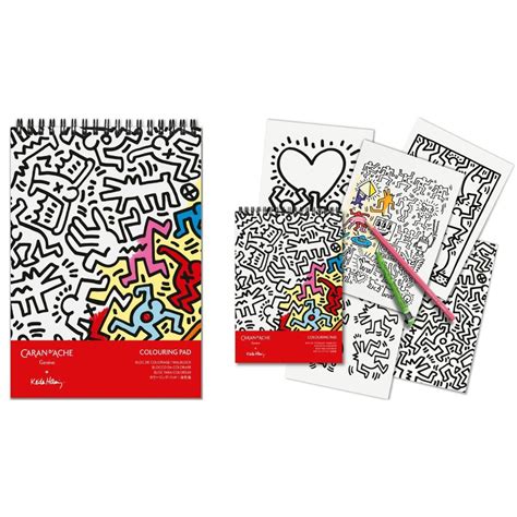 Caran D'ache Keith Haring Colouring Pad - SCOOBOO - Caran d'ache