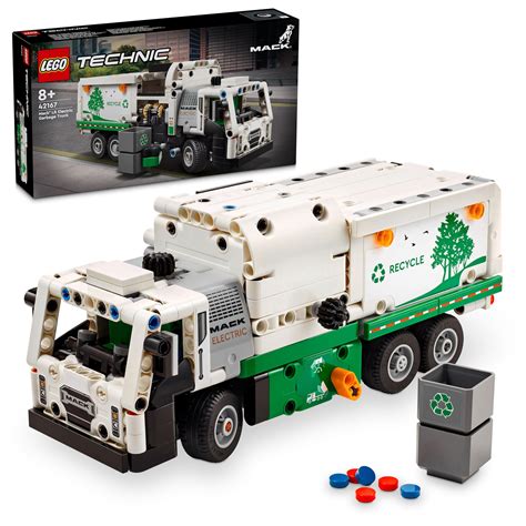 LEGO Technic Mack LR Electric Garbage Truck 42167 (503 Pieces) : Amazon ...
