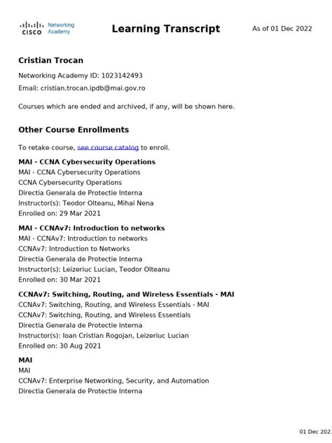 Image result for Learning Transcript in Netacad Cisco Python Essentials 1