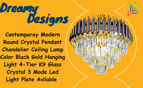 Buy DREAMY DESIGNS Luxury Premium Black Gold 500 MM 4 - Tier K9 Cutting ...