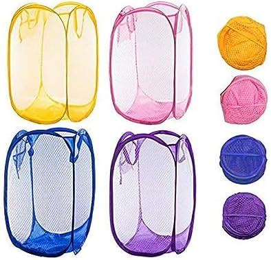Kuber Industries Nylon Mesh Laundry Basket|Sturdy Material & Durable ...