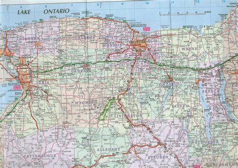 Road Map Of Western Ny - Printable Maps Online
