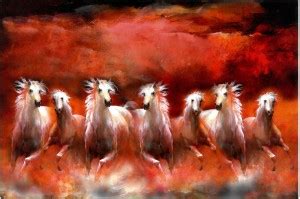 SEVEN RUNNING HORSE Paper Print - Art & Paintings posters in India ...