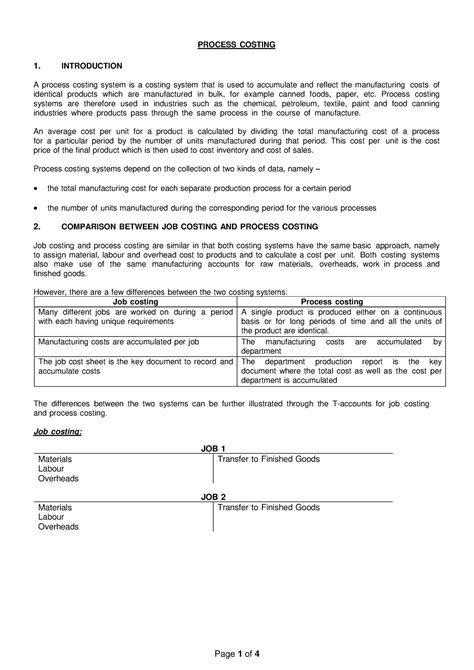 Image result for Process Costing Notes
