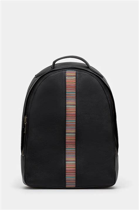 Paul Smith plecak skórzany męski kolor czarny duży z aplikacją M1A-6596 ...