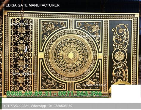 Compound Gate Gate Frame Design Cast Iron Gate Design House Entrance ...