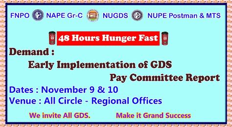 FNPO & Affliated Unions Agitation Programme on November 9 & 10