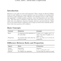 Cheat Sheet: Ratio and Proportion - Quantitative Aptitude (Quant) - CAT ...