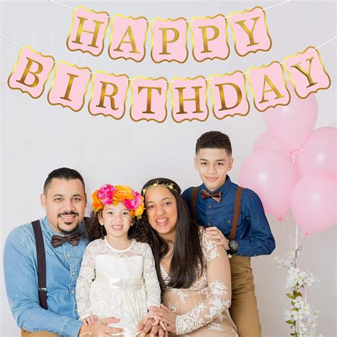 Buy Shiny, Pink Happy Birthday Banner - Large 10 Feet, NO DIY ...