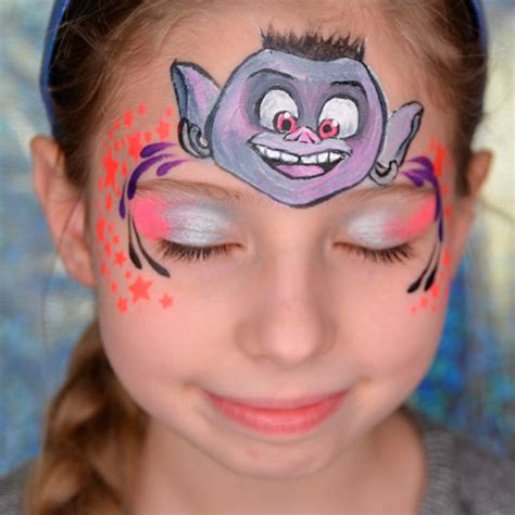 Trolls Face Paint 的图像结果