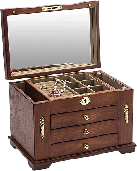 TITISKIN Large Wooden Jewelry Box - Elegant Gift India | Ubuy