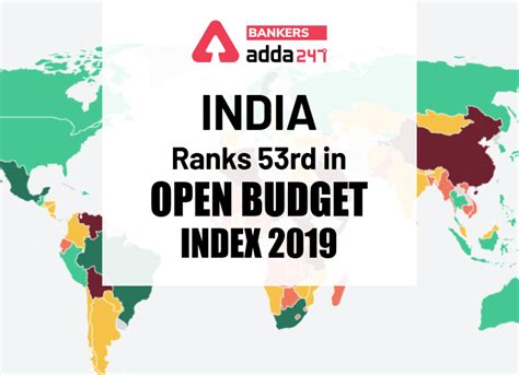 India ranks 53rd in Open Budget Index 2019: Read complete detail here