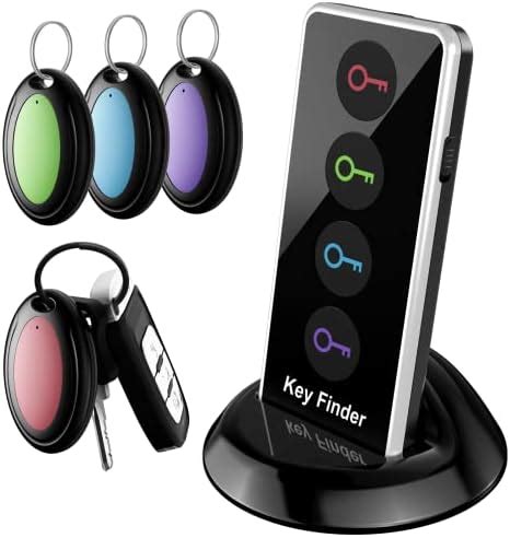Lost Remote Finder With LED Light - 131ft Range Key Locator With 4 ...