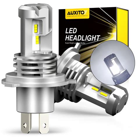AUXITO H4/HB2/9003 LED Headlight Bulb, 80W 16000LM Super Bright, Dual ...
