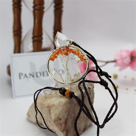 Carnelian Tree of Life Pendant