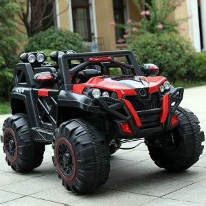 SmallBoyToys 2188 Red Monster wheel (1-9 Years) Battery ride on jeep ...