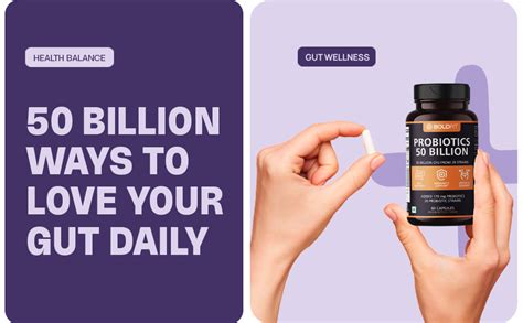 Boldfit Probiotics Gut Health Supplement 50 Billion CFU For Men & Women ...