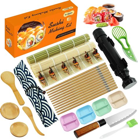 Amazon.com: Sushi Making Kit, 27 Pcs Sushi Maker Kit for Beginners ...