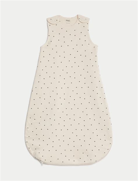 Pure Cotton Star Print 1.5 Tog Sleeping Bag (0-3 Yrs)