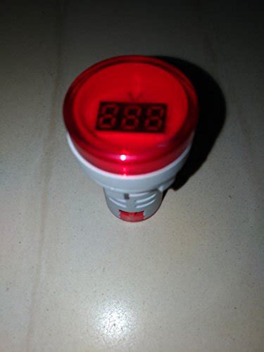 Led voltmeter indicator 50 to 500 volt 22.5 mm dia (pack of 1, 10 pcs ...