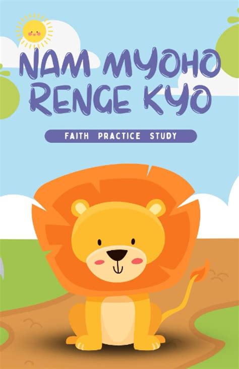 Buy Faith, Practice, Study: Kids Daimoku Tracker & Journal: Lion Book ...