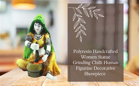 Buy eCraftIndia Rajasthani Lady Decorative Statue Online at Low Prices ...