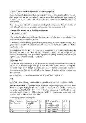 Esson-9- Concept of ideal plant type - Lesson-9: Crop Ideotypes The ...