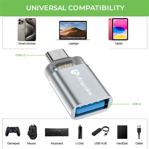 Type C 3.1 (Male) OTG Adapter to USB A 3.0 (Female) UL1159 – UltraProlink