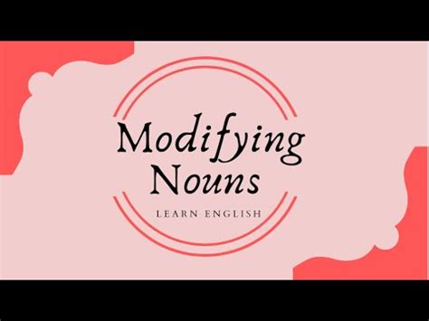 Image result for Modifying Nouns Examples