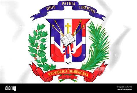 Dominican Republic Coat of Arms Stock Photo - Alamy
