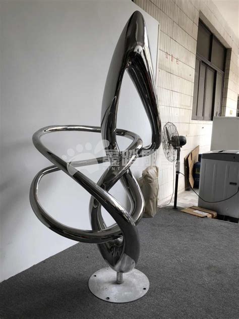不锈钢共筑辉煌雕塑 不锈钢企业抽象雕塑-宏通雕塑