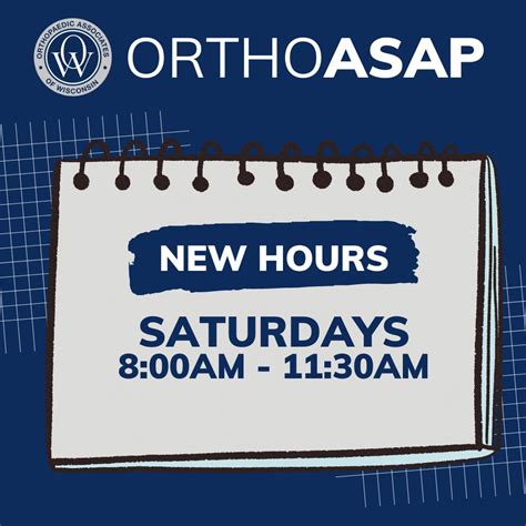 Orthopaedic Associates of Wisconsin on LinkedIn: #orthoasap #newhours # ...
