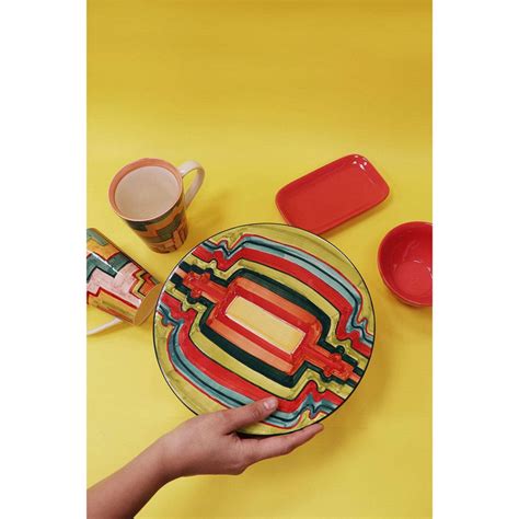 Buy Freedom Tree Taram Ceramic Cake Stand Multicolor Online